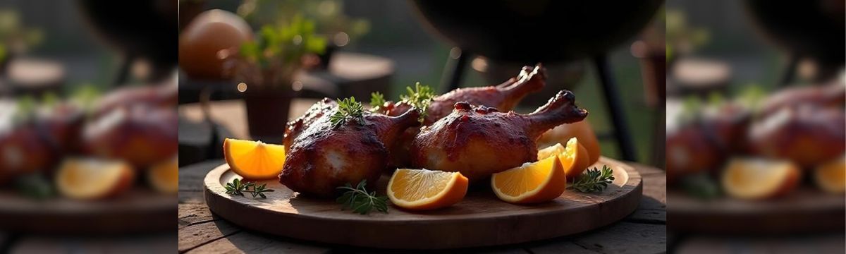 Kacsacomb narancsos-hoisin mártással lassú sütéssel
